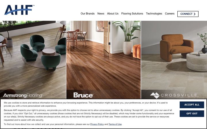 Screenshot of ahfproducts.com