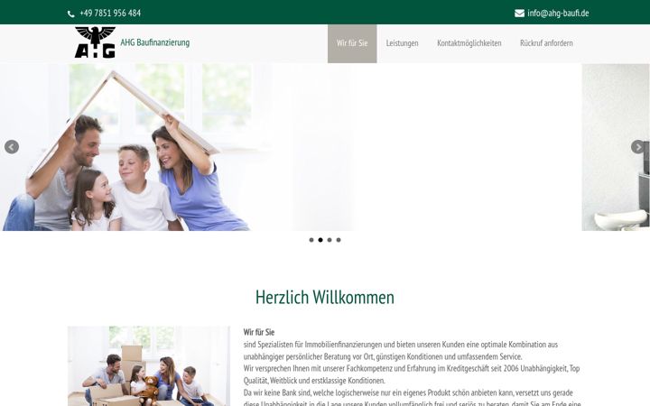Screenshot of ahg-baufi.de