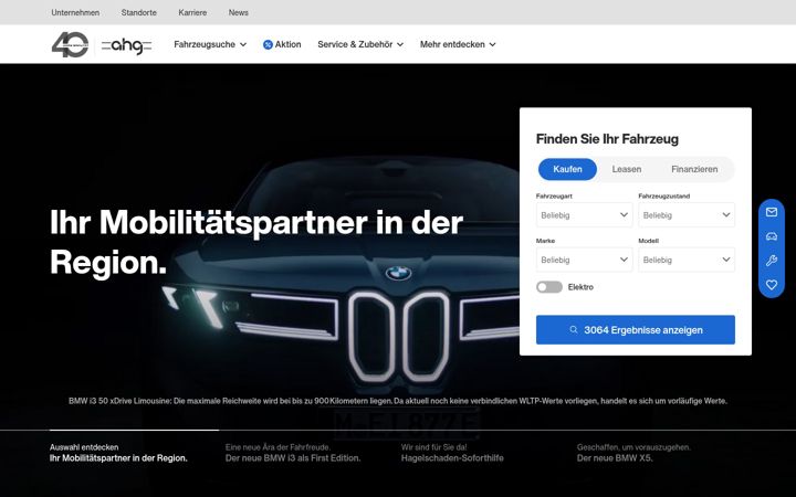 Screenshot of ahg-mobile.de