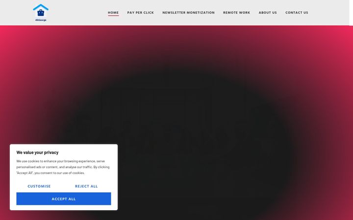 Captură de ecran a ahgeorge.com