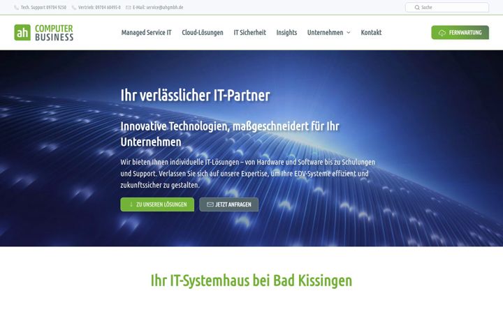 Screenshot of ahgmbh.de
