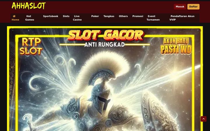 Screenshot of ahhaslot.com