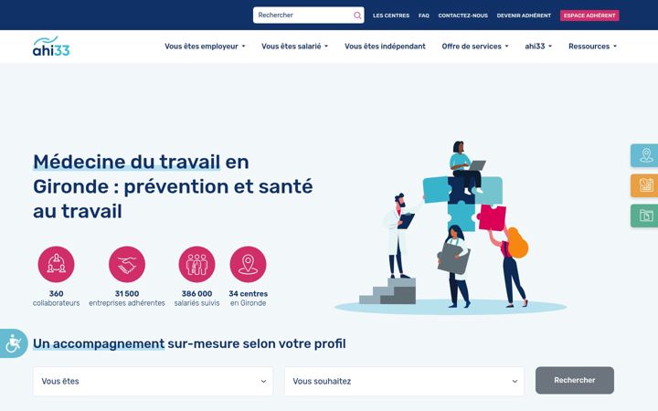 Screenshot of ahi33.org