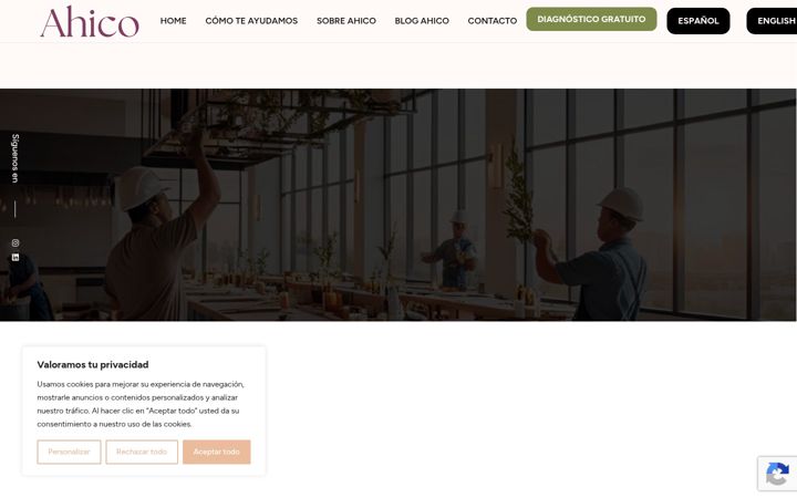 Captură de ecran a ahicorestauracion.com