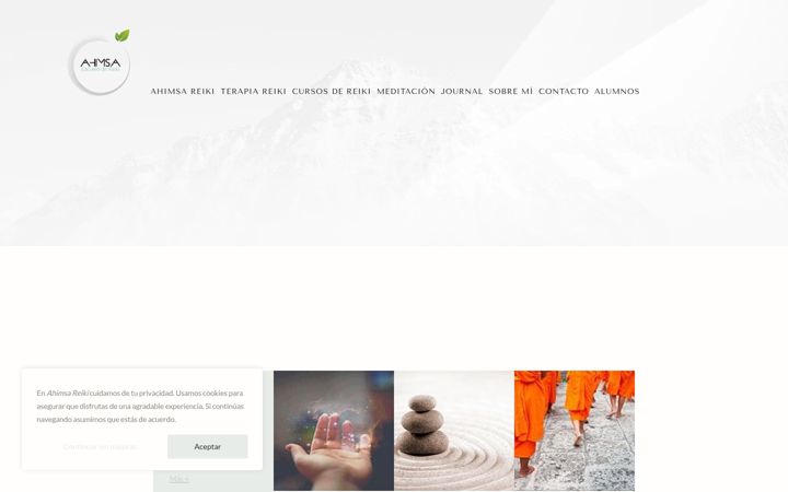 Captură de ecran a ahimsareiki.com