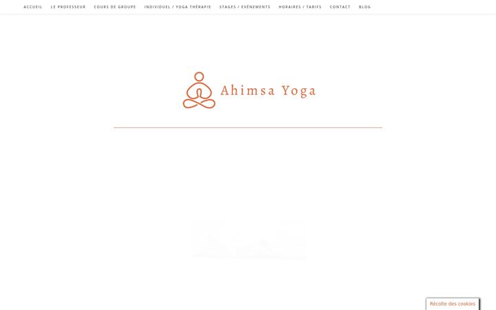 Екранна снимка на ahimsayoga.fr