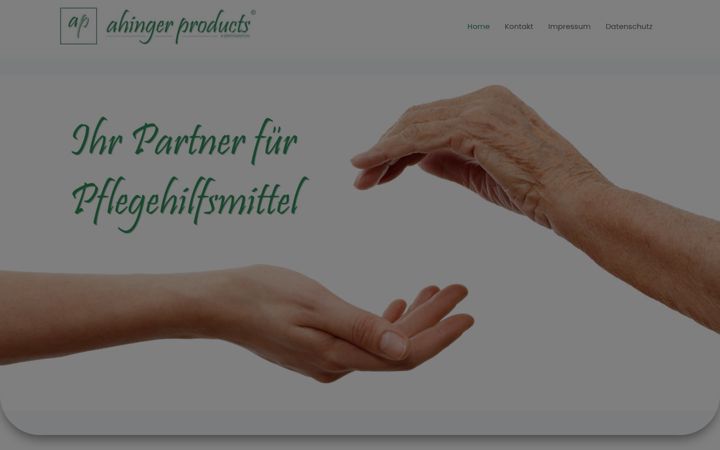 Screenshot of ahinger-products.com