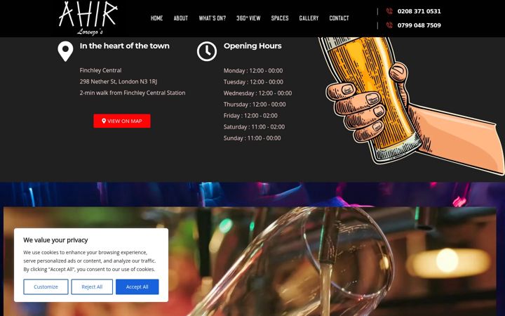 Screenshot of ahir.co.uk