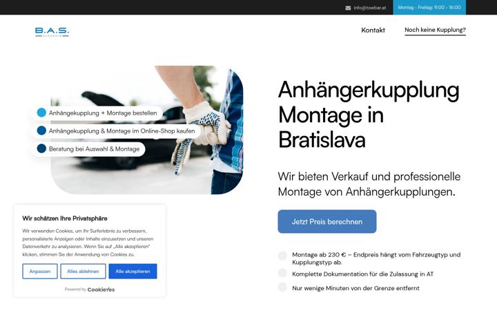 Screenshot of ahk-montage-bratislava.com