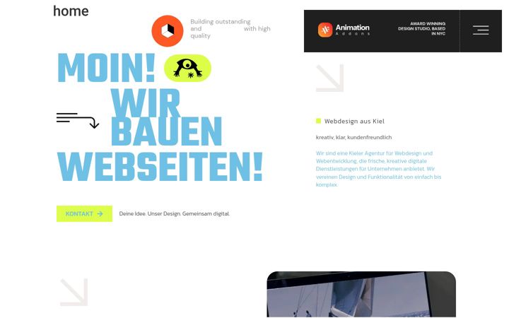 Snimka zaslona za ahkiel-webdesign.de