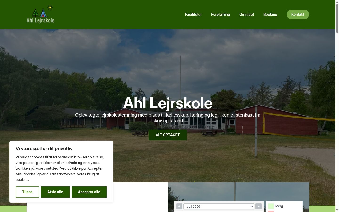 Screenshot tal-banner tal-kunsens muri qabel kwalunkwe interazzjoni