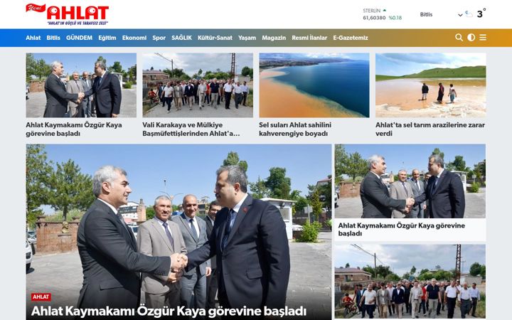 Screenshot ta' ahlatgazetesi.com