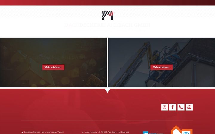 Screenshot ta' ahlbach-dachdeckerei.de