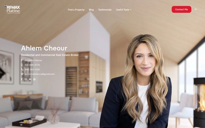 Screenshot of ahlemcheour.com
