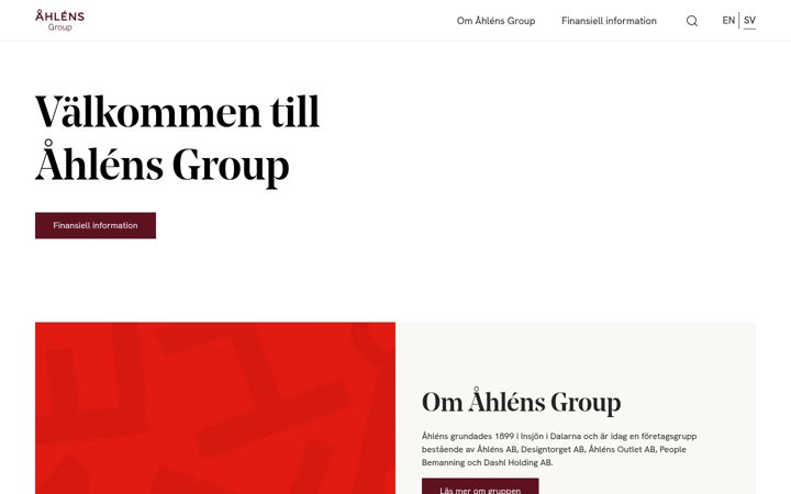 Screenshot του ahlensgroup.se