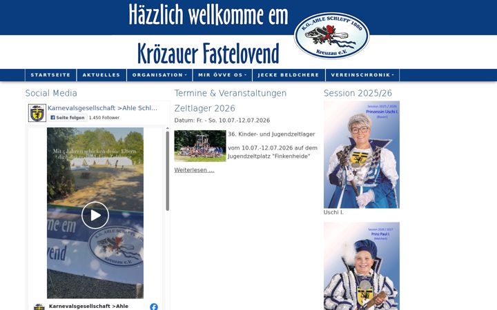 Screenshot of ahleschlupp.de