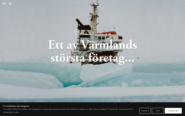 Screenshot of ahlmarks.se