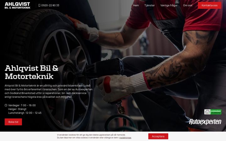 Screenshot of ahlqvistbil.se