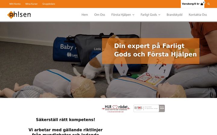 Ekrano kopija ahlsenutbildning.se