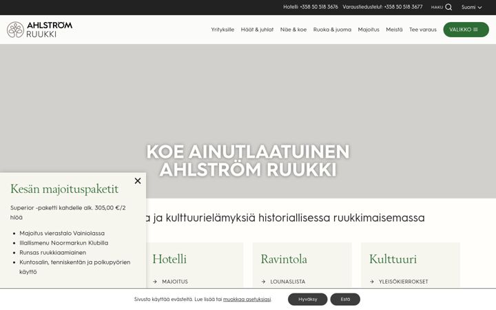 Ekraanipilt saidist ahlstrominruukki.fi