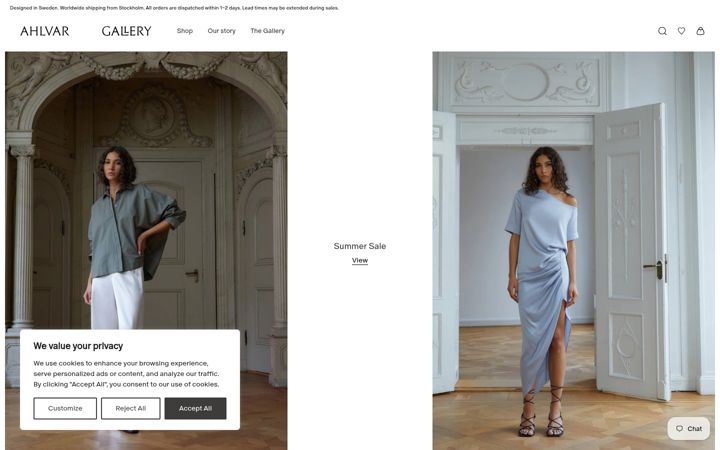 Screenshot of ahlvar.com