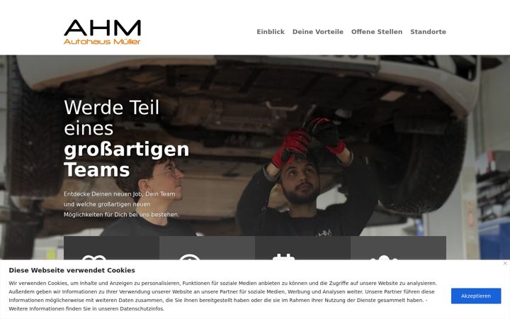 Screenshot of ahm-karriere.de