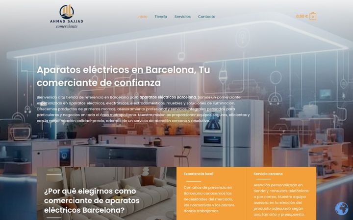 Screenshot of ahmadelectrodomesticos.es