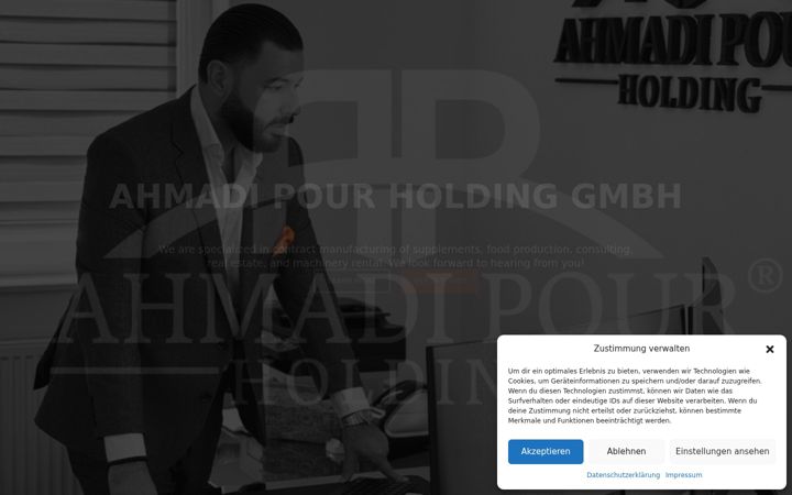 Screenshot of ahmadipour-holding.de