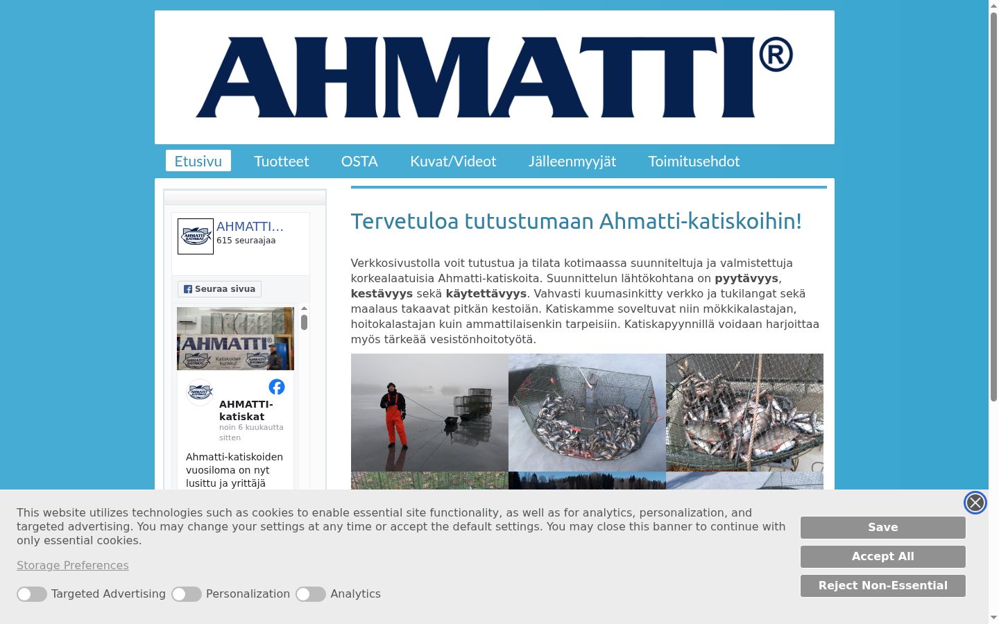 Screenshot tal-banner tal-kunsens muri qabel kwalunkwe interazzjoni
