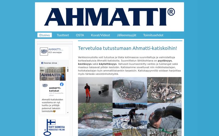 Screenshot ta' ahmattikatiskat.fi