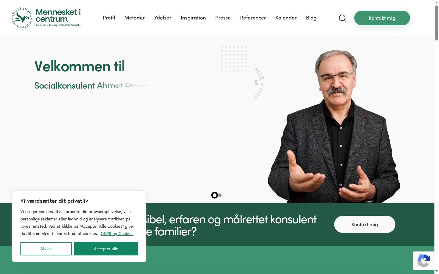 Screenshot tal-banner tal-kunsens muri qabel kwalunkwe interazzjoni