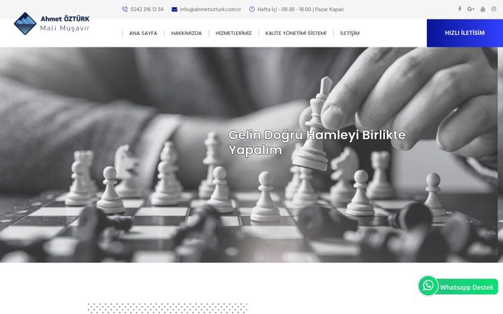 Screenshot of ahmetozturk.com.tr