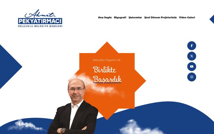 Screenshot of ahmetpekyatirmaci.com