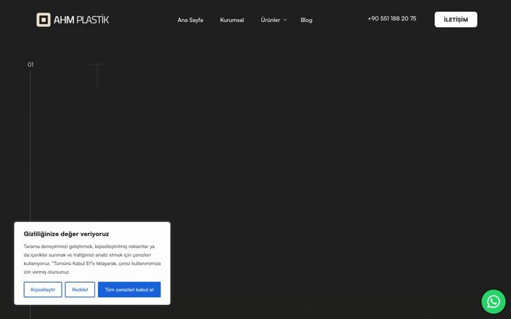 Screenshot of ahmplastik.com