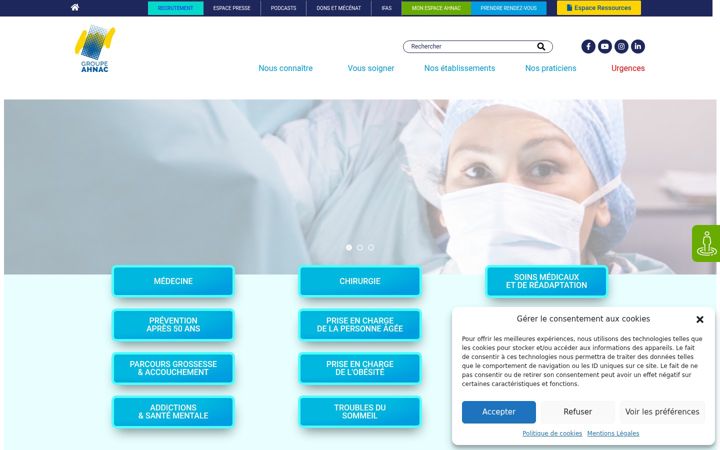 Screenshot of ahnac.com