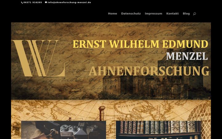 Screenshot του ahnenforschung-menzel.de