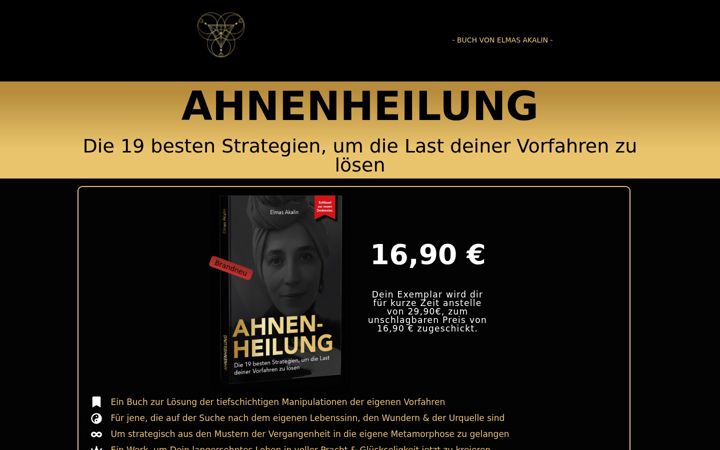 Screenshot του ahnenheilung-buch.de
