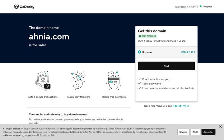 Екранна снимка на ahnia.com