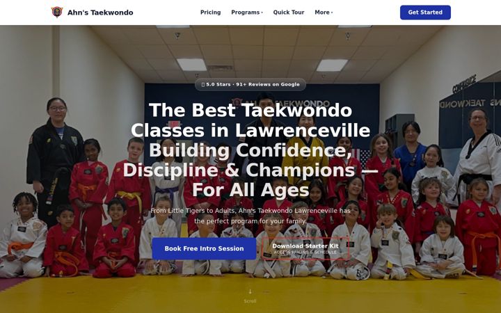 Screenshot of ahnstkdlawrenceville.com