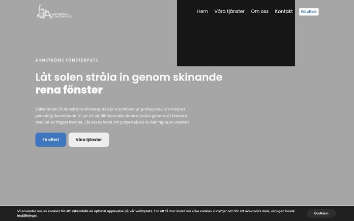Screenshot of ahnstromsfonsterputs.se