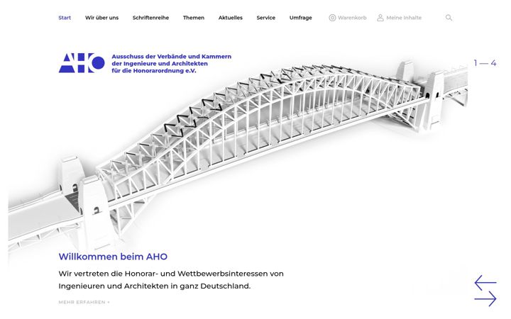 Screenshot of aho.de