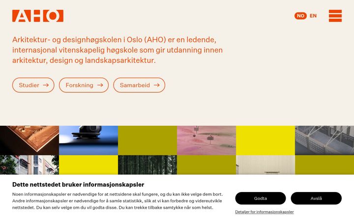 Screenshot of aho.no