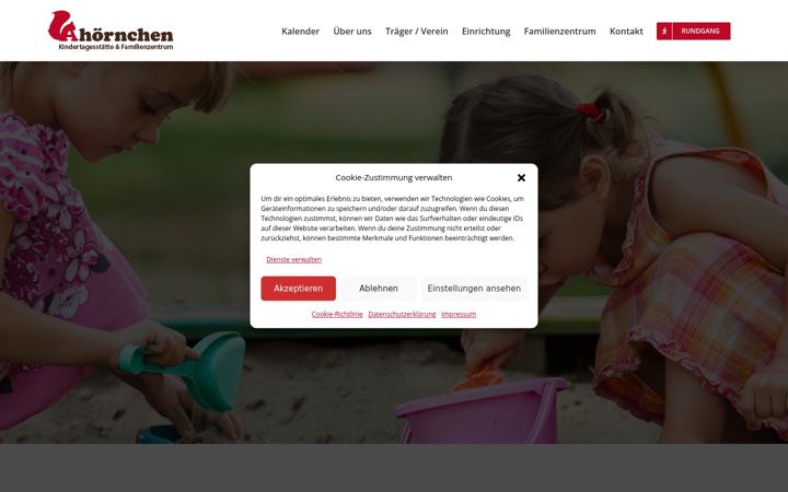 Ekrano kopija ahoernchen-ev.de