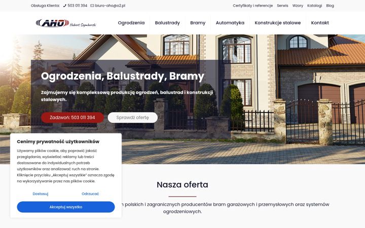 Screenshot of ahohandel.pl