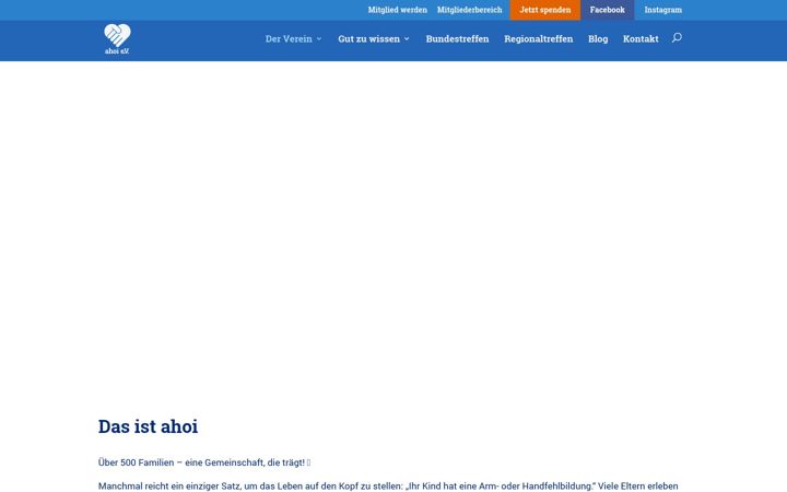 Ekraanipilt saidist ahoi-ev.org