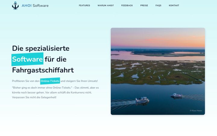 Screenshot of ahoi-software.de