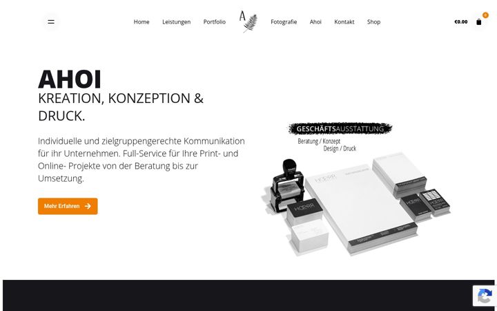 Ekraanipilt saidist ahoigraphics.de