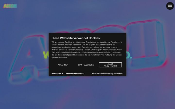 Screenshot of ahoii-gastro.net
