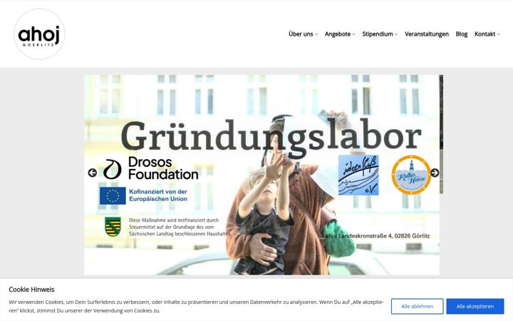 Screenshot of ahoj.org