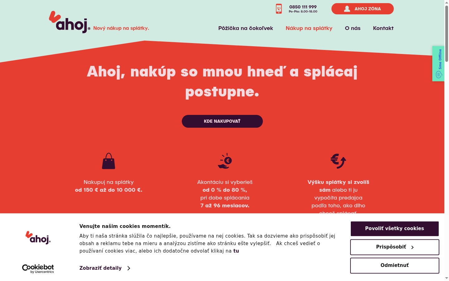 Kuvakaappaus suostumusbannerista, joka näytettiin ennen mitään vuorovaikutusta